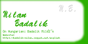 milan badalik business card